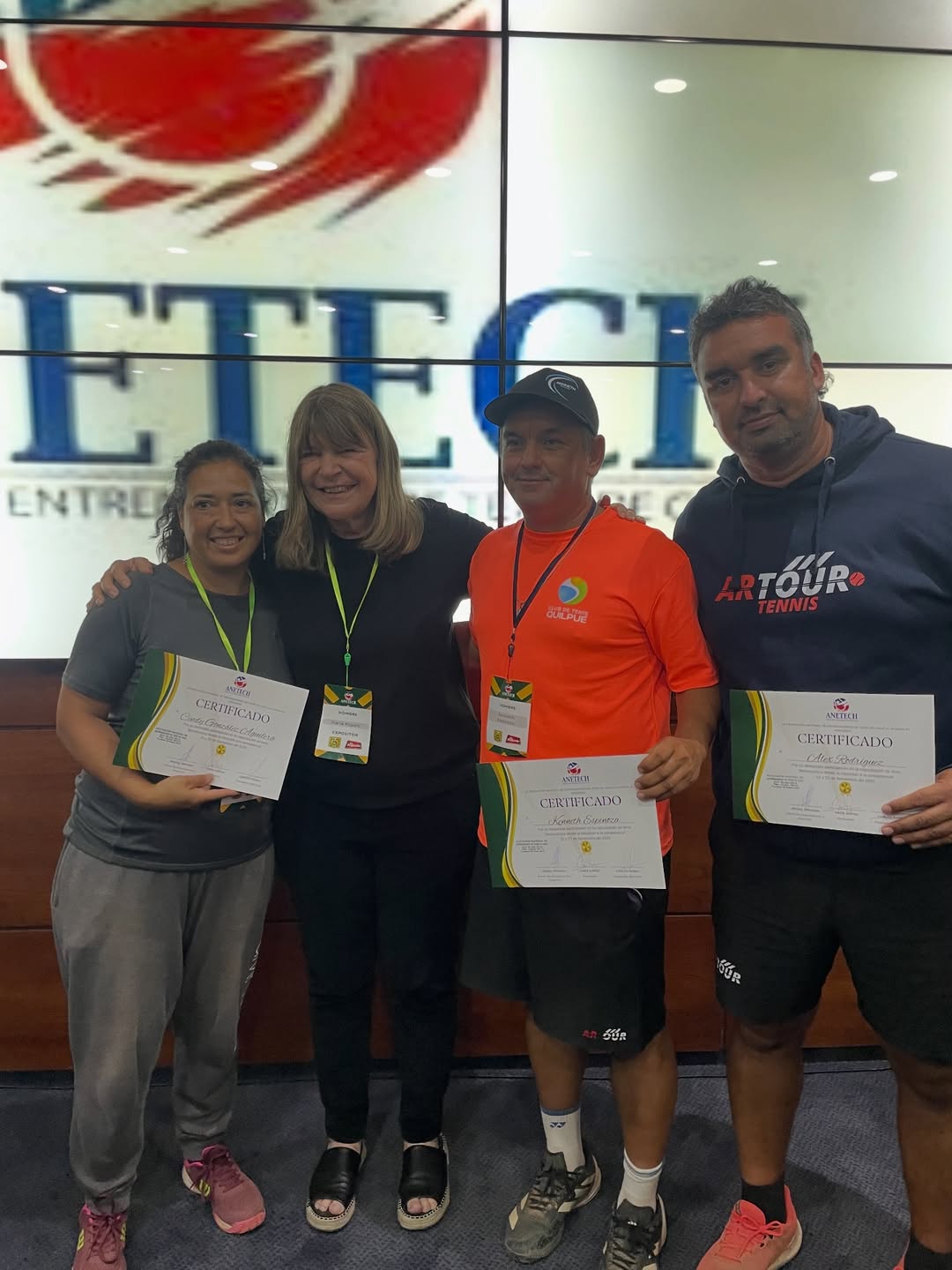 Profesores certificados del Club de Tenis Quilpué
